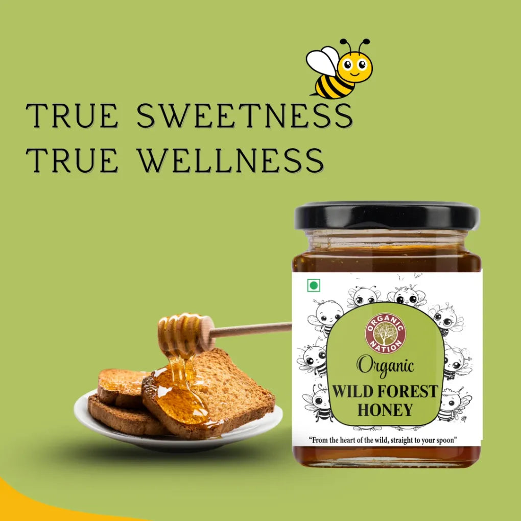 Honey | Wild Forest Honey - 100% Pure - Organic Nation – 325gm