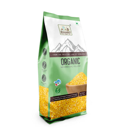 Moong Dal | Organic Yellow Moong Dal  - Non GMO,No Pesticides - Jivamrit – 500gm