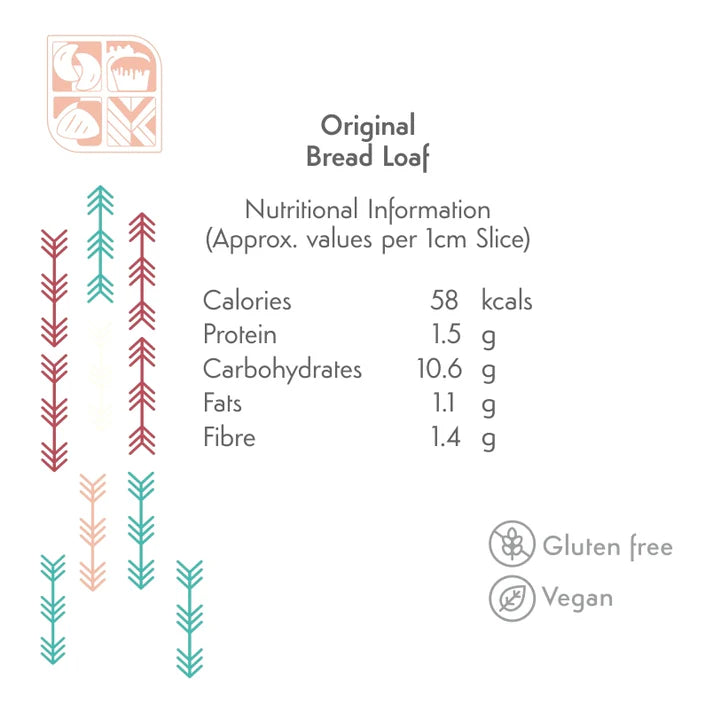 Bread | Original Bread Loaf - Vegan, Gluten Free, No Bread Improver, Emulsifiers, Stabiliser, No Preservatives & No Flavour Enhancer Or No Refined Sugar – Nature’s Soul – 400gm