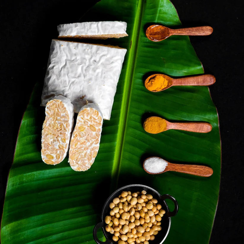 Tempeh | Soybean Tempeh - 38g Protein - Vegan Friendly, Gluten Free, Dairy Free, Gut Friendly & Non Gmo – Tempeh Chennai – 200gm