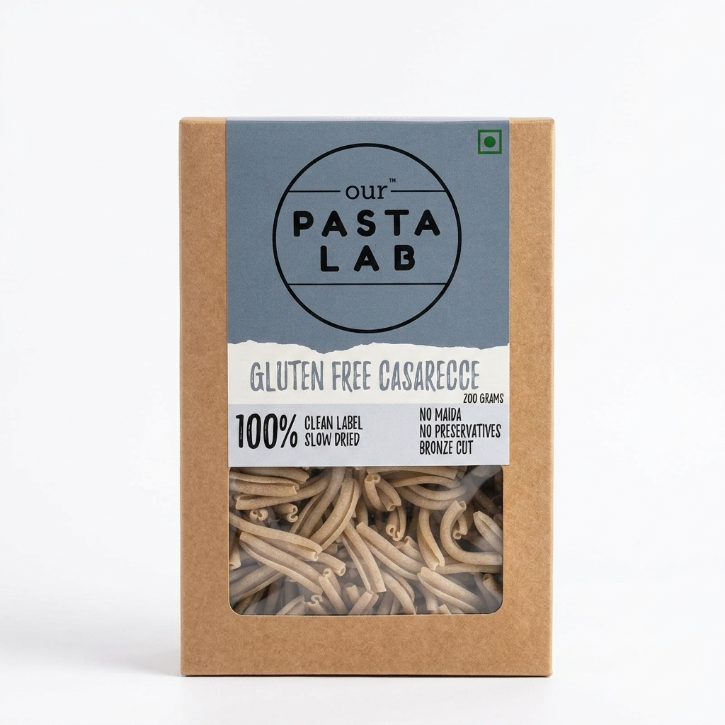 Pasta | Gluten Free Casarecce- Eggless Semolina Casarecce -100% Clean Label Organic-  No Maida , No Preservatives - Our Pasta Lab – 200gm