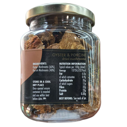 Mushrooms | Oyster &amp; Porcini Dried Mushrooms - Epicure - 25gm