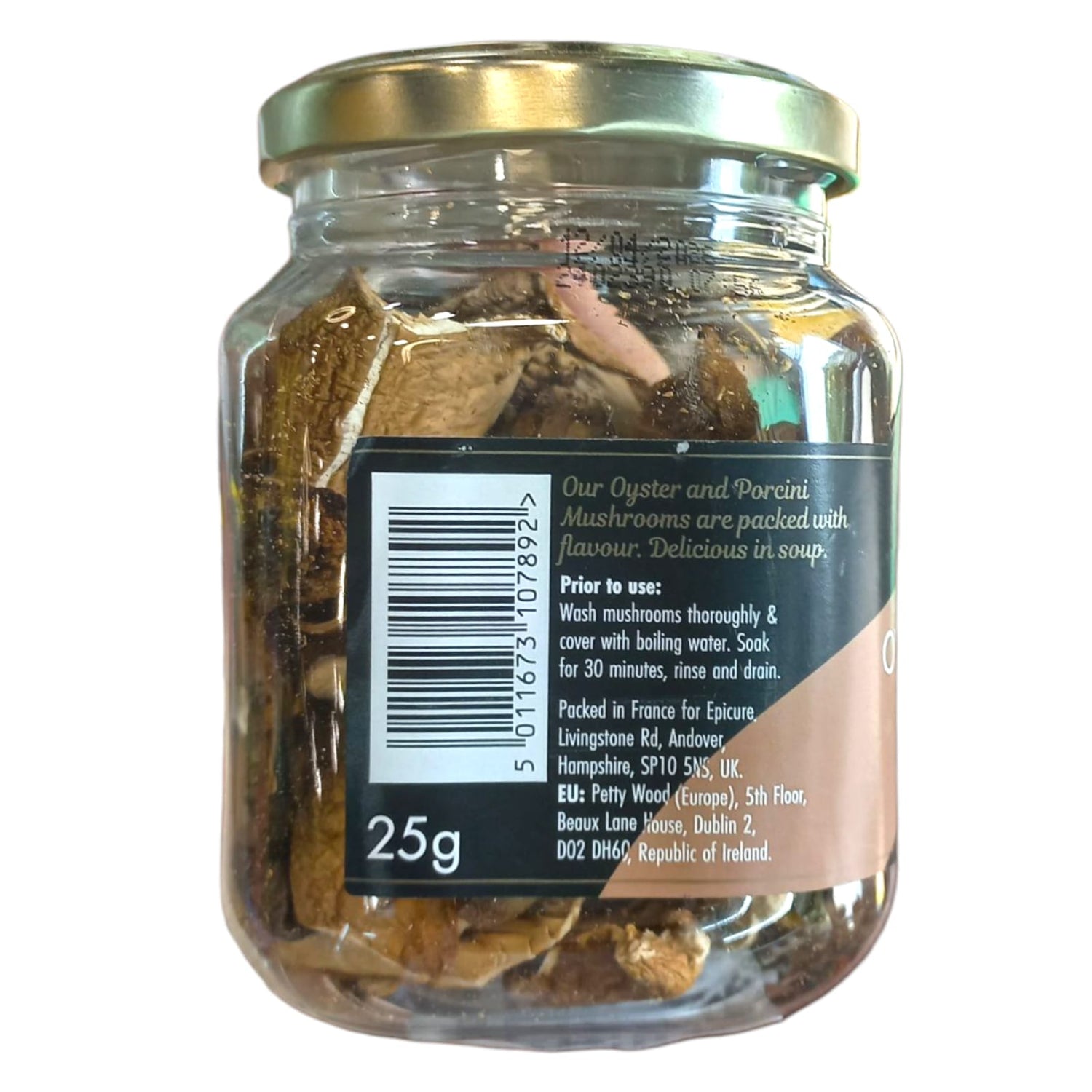 Mushrooms | Oyster &amp; Porcini Dried Mushrooms - Epicure - 25gm