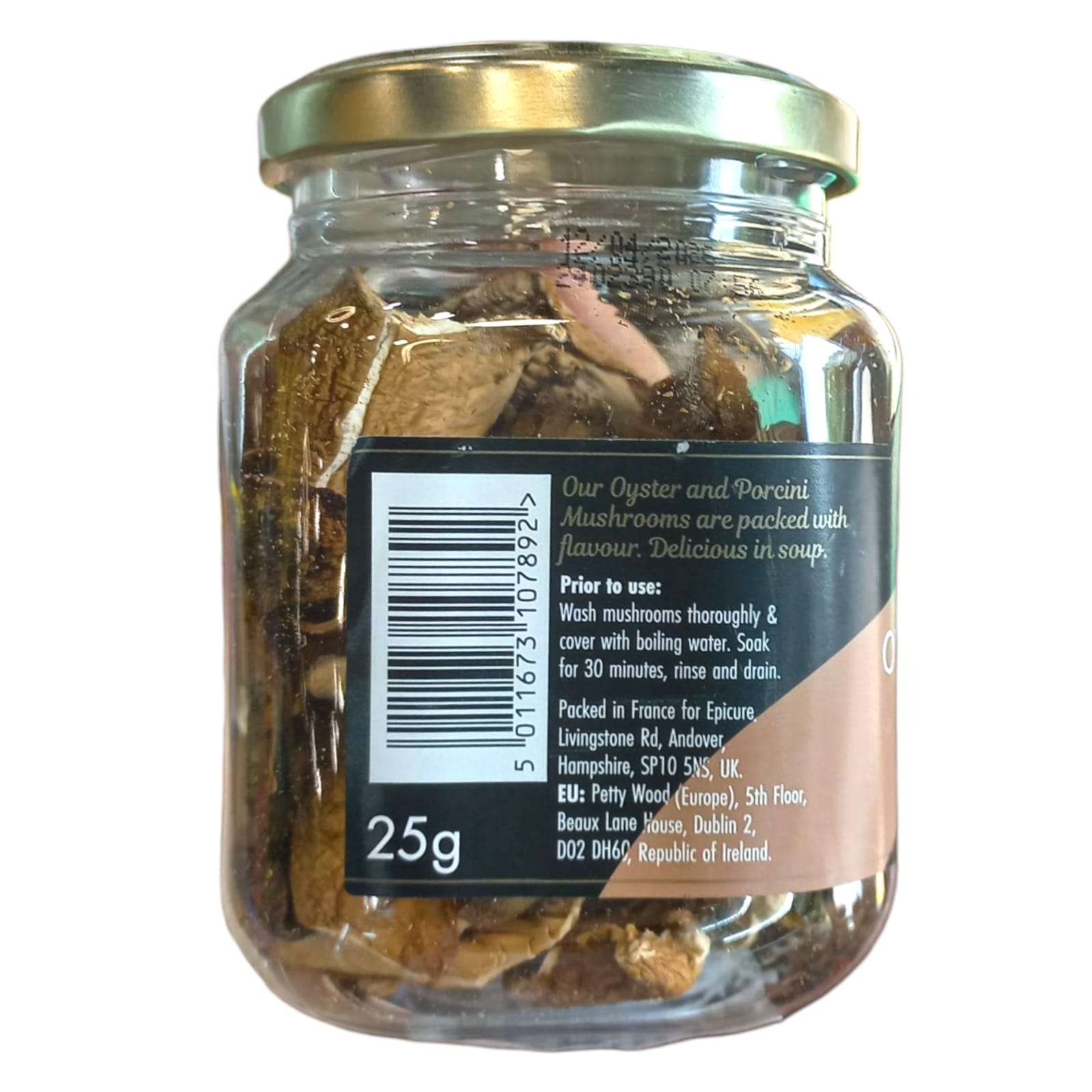Mushrooms | Oyster &amp; Porcini Dried Mushrooms - Epicure - 25gm