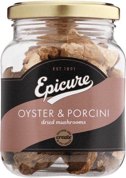 Mushrooms | Oyster &amp; Porcini Dried Mushrooms - Epicure - 25gm