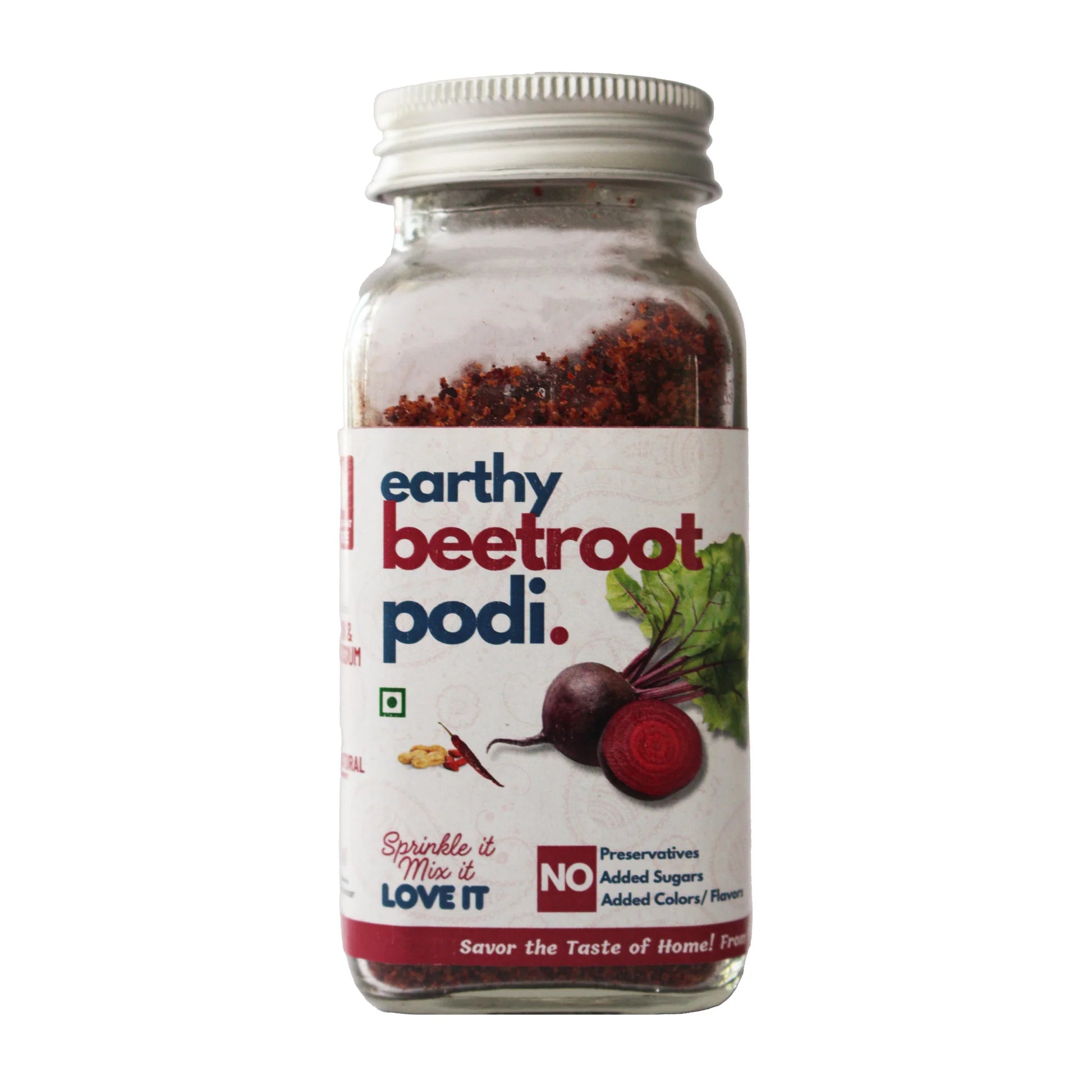 Seasoning | Earthy Beetroot Podi - Spice Blends - No Added  Flavours, Sugar, Colour  &amp; Preservatives Free  - Kitchen Koundinyasa - 75 gm