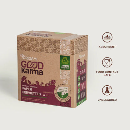 Paper Serviettes – 1 Ply – Good Karma – 100Serviettes