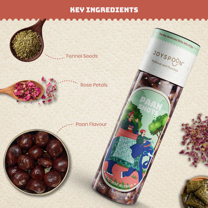 Mouth Freshener | Heritage Blends ( Paan Shots) - No Supari, No Preservatives &amp; No Artificial Flavour - Joyspoon - 100gm