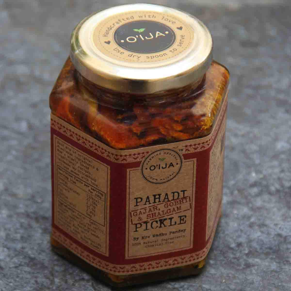 Pahadi Gajar, Gobhi &amp;amp; Shalgam Pickle – Oija – 450gm