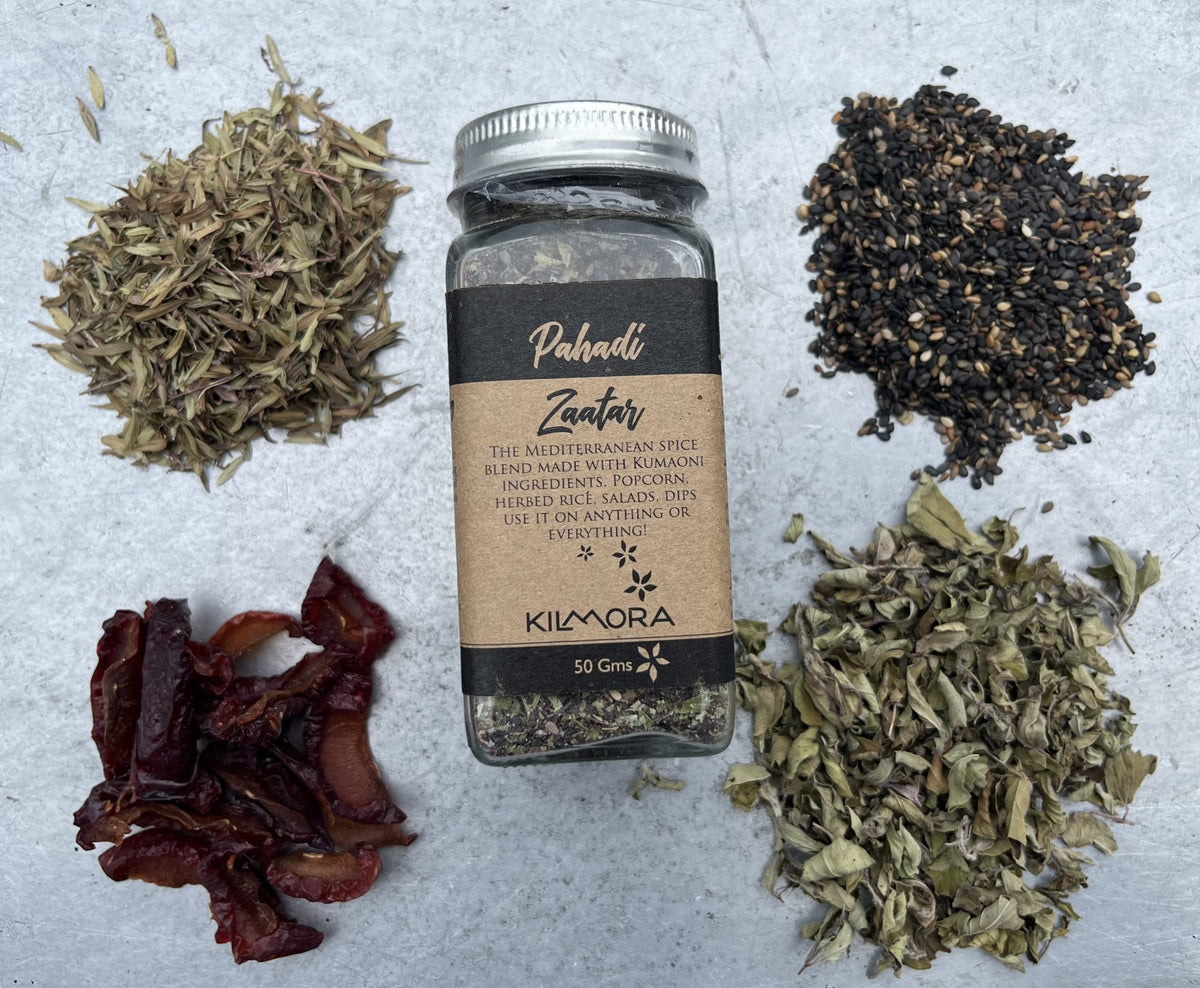 Seasoning | Pahadi Zaatar  - No Additives, No Artificial Flavours &amp; Preservatives Free - Kilmora - 50gm