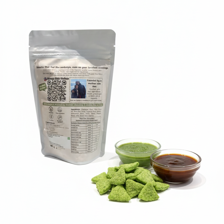 Pani Puri Crunchies | Baked (Not Fried), Made With Chickpea - Rich Protein -Vegan, Gluten Free, No Added Sugar, No Palm Oil, No Maida, No Preservatives, Additives &amp; No Added Artificial Ingredients - Geenis -200gm