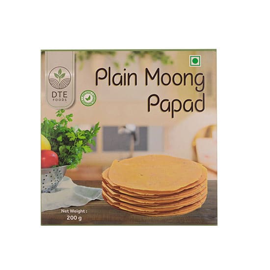 Moong Papad | Plain  - Organic - DTE – 200gm