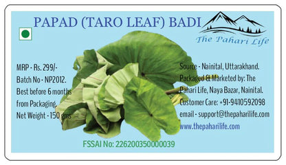 Badi | Papad (Taro Leaf) Badi (Nainital, Uttarakhand) - The Pahari Life - 150gm