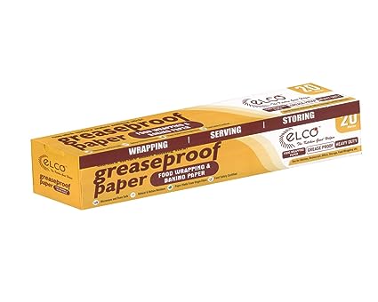 Parchment Paper | (Paper Made From Virgin Fibre) - For Baking Cake &amp; Cooking Essentials - Eco Friendly, Grease Proof &amp; Non Stick - Elco - 20 Meter