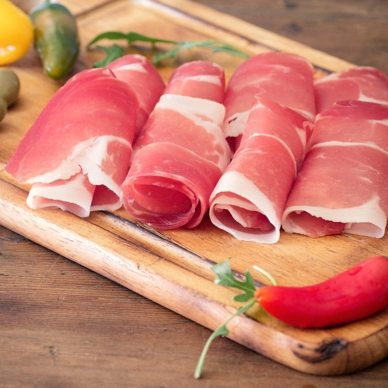 Parma Prosciutto (Cold Cut ) -Pork Leg, Salt-Authentic Italian prosciutto - No Nitrates –  No Preservatives &amp; No Stabilisers -100gm