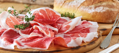 Parma Prosciutto (Cold Cut ) -Pork Leg, Salt-Authentic Italian prosciutto - No Nitrates –  No Preservatives &amp; No Stabilisers -100gm