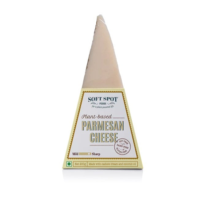 Vegan Parmesan Cheese | Pasteurized - Gluten Free, Dairy Free &amp;amp; Lactose Free - Soft Spot Foods - 200gm
