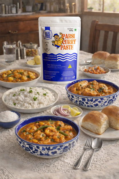 Paste | Parsi Curry Paste - Ready To Cook Paste -No preservatives, No Artificial Flavours - Bawa Gone Goan - 200gm