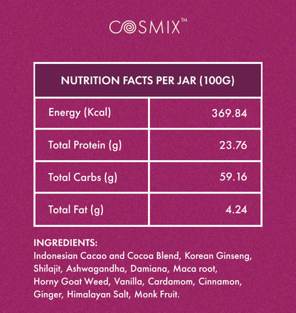 Passion Potion | For Elevating Sexual Health And Wellness - Plant Based Supplement – No Added Artificial Flavors &amp; No Added Colour – Cosmix – 60gm