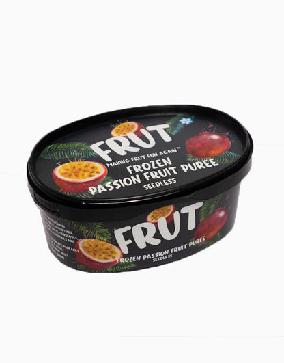Puree | Passion Fruit Puree Seedless – Frozen – No Added Sugar, Flavours &amp; No Added Preservatives – Frut – 1000gm