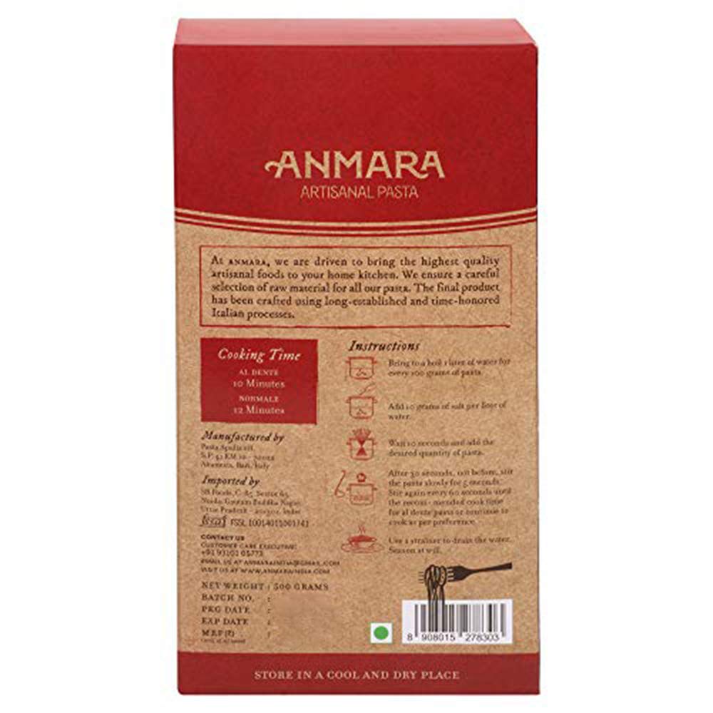 Pasta | Orecchiette (Tricolore) - Hard Drum Wheat Pasta - Organic - GMO Free - Anmara - 500gm