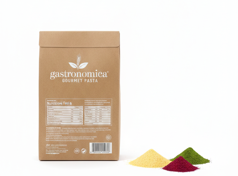Pasta | Linguine Tricolor Pasta –Hand Crafted With Italian Passion-No Egg, Vegan and No Preservatives – Gastronomica – 250gm