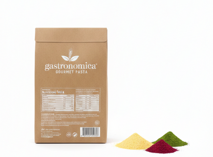 Pasta | Linguine Tricolor Pasta –Hand Crafted With Italian Passion-No Egg, Vegan and No Preservatives – Gastronomica – 250gm