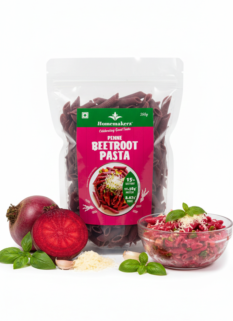 Pasta | Penne Beetroot Pasta -No Added Preservative, No Added Colour  &amp; Chemicals – Homemakerz – 250gm