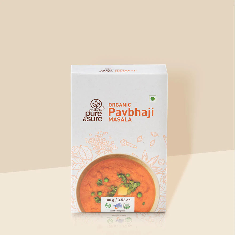 Pav Bhaji Masala - Organic - Indian - Pure and Sure - 100gm