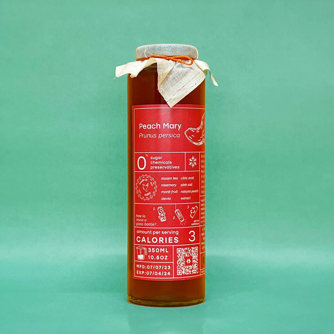 Peach Mary | Assam Tea – Health Drink - Natural - Sugar Free, Chemical Free &amp;amp; No Added Preservatives – Sana Health First – 350ml