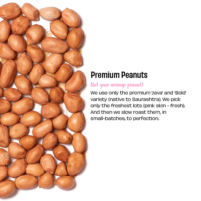 Peanut Butter | Unsweetened (Crunchy) - Natural - No Palm Oil &amp;amp; No Added Sugar - The Whole Truth - 325gm