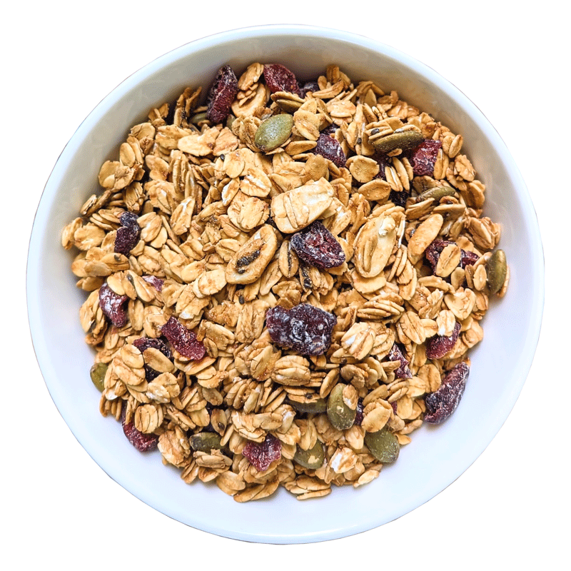 Granola | Peanut Butter &amp; Berries - All Natural - Vegan, Gluten Free &amp; Zero Trans Fat - The Nibble Box - 500gm