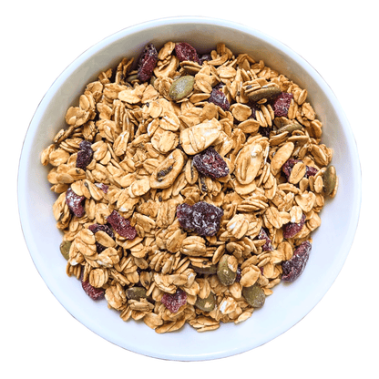 Granola | Peanut Butter &amp; Berries - All Natural - Vegan, Gluten Free &amp; Zero Trans Fat - The Nibble Box - 500gm