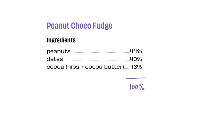 Peanut Choco Fudge Bar | (Made With Peanut, Dates &amp;amp; Cocoa) - Vegan, Gluten Free, Dairy Free &amp; No Added Sugar - The Whole Truth – 40gm