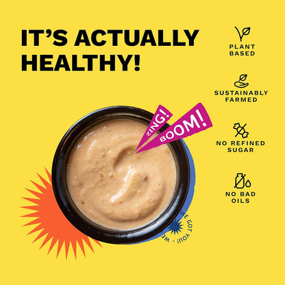 Peanut + Lime (Zest Nutty Spicy) - Dip And Spread - Salad, Grill, Curry - Natural - Indian  - No Refined Sugar &amp; No Bad Oil - Boombay - 190gm