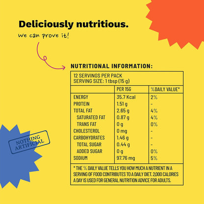 Peanut + Lime (Zest Nutty Spicy) - Dip And Spread - Salad, Grill, Curry - Natural - Indian  - No Refined Sugar &amp; No Bad Oil - Boombay - 190gm
