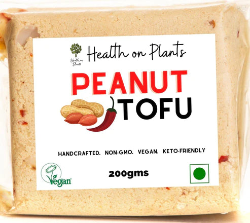 Peanut Tofu | 38gm Protein – Vegan &amp;amp; Keto Friendly - Health on Plants – 200gm