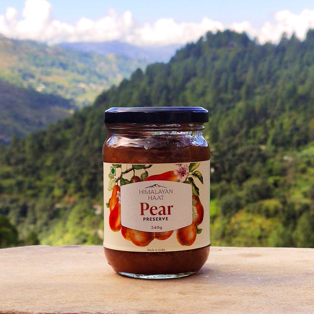 Pear &amp;amp; Cinnamon Preserve - Vegan &amp;amp; Gluten free - Himalayan Haat - 340gm