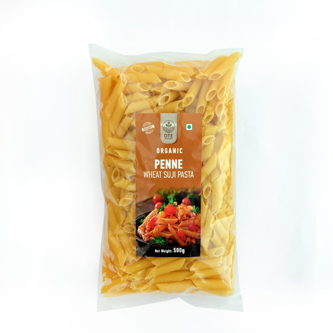 Pasta | Penne (Wheat Suji Pasta) - Certified Organic - DTE – 500gm