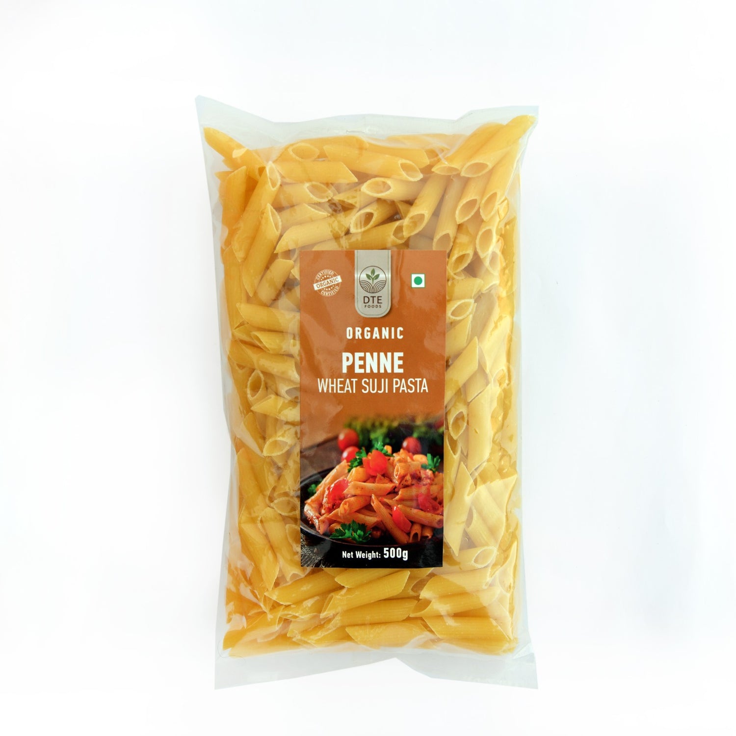 Pasta | Penne (Wheat Suji Pasta) - Certified Organic - DTE – 500gm