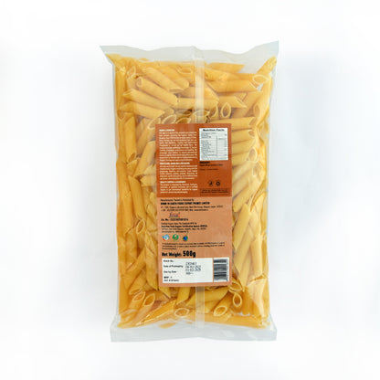 Pasta | Penne (Wheat Suji Pasta) - Certified Organic - DTE – 500gm