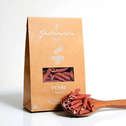 Pasta | Penne (Beetroot) - Handcrafted - 100% Natural - Vegan, No Egg &amp; No Added Preservatives - Gastronomica -  250gm