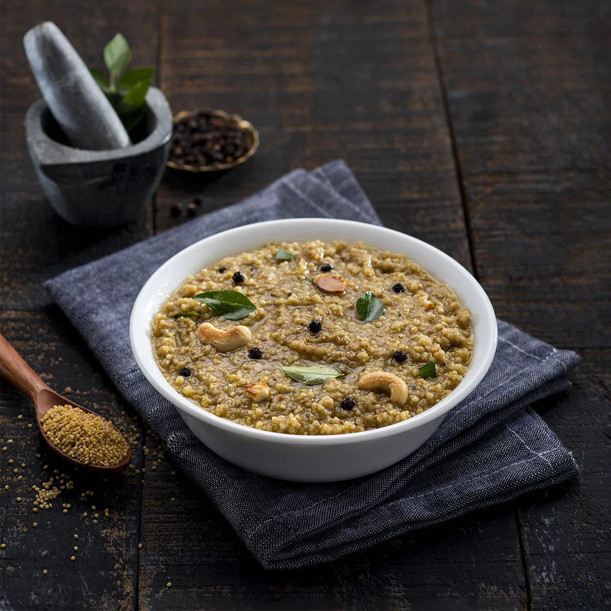 Pepper Pongal – 96% Millet &amp;amp; Dal - Natural - Indian - Rich Source Of Protein, Iron, Zero Trans Fat, Cholesterol Free, Low Glycaemic Index &amp;amp; Keto Friendly - TruMillets – 200gm