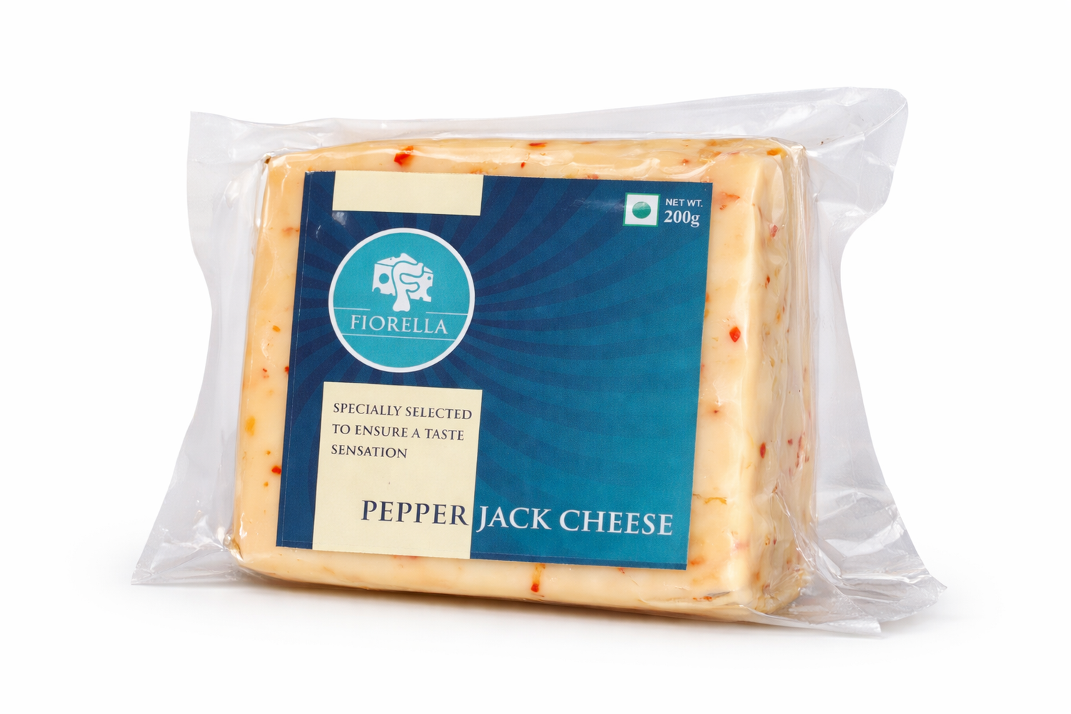 Cheese | Pepper Jack Cheese – Pasteurized Milk - Fiorella - 200gm