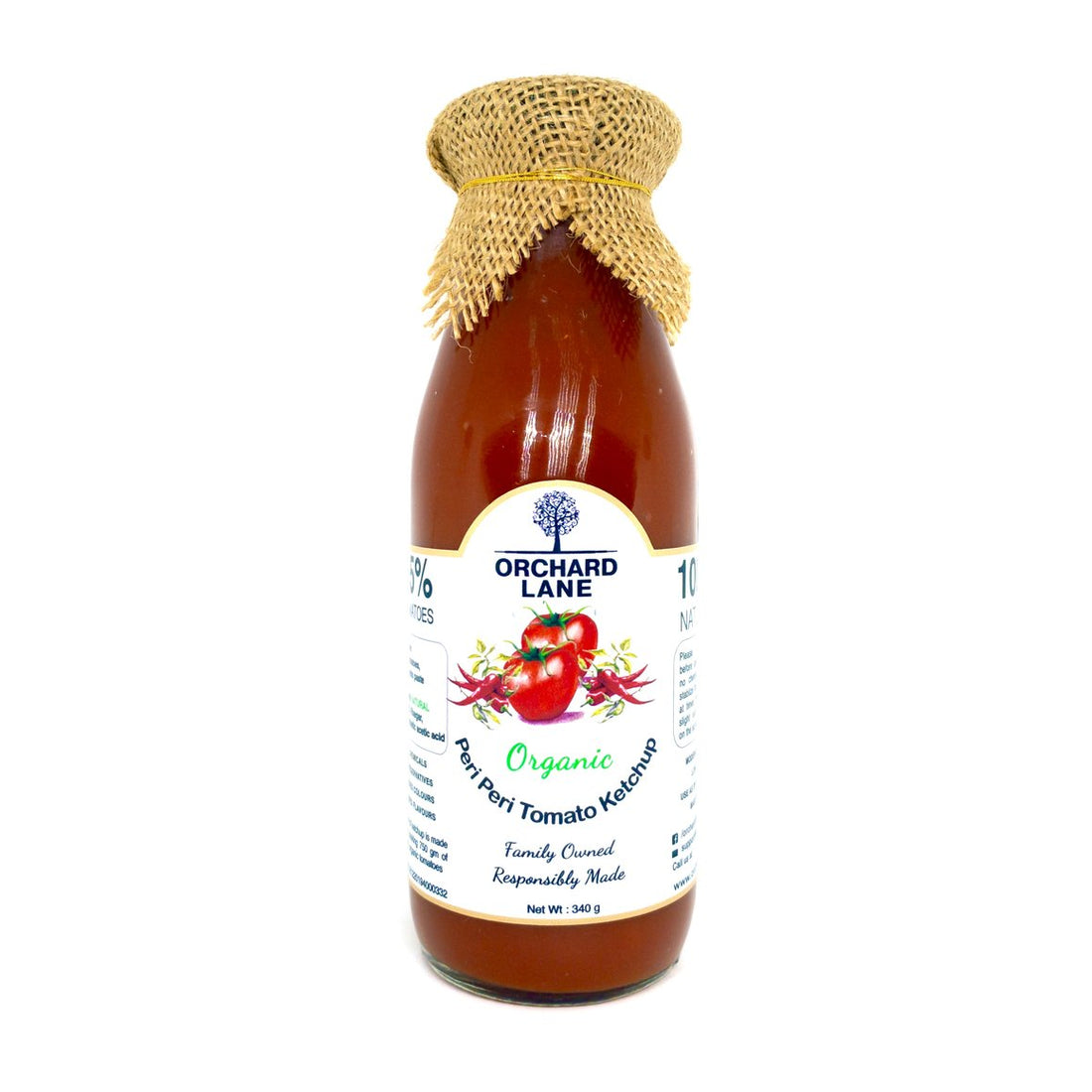 Peri Peri Tomato Ketchup - Low Sugar- Orchard Lane - 230gm