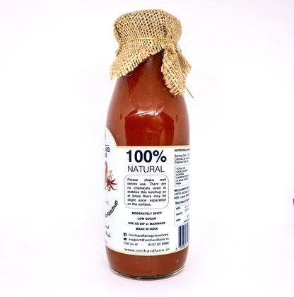 Peri Peri Tomato Ketchup - Low Sugar- Orchard Lane - 230gm
