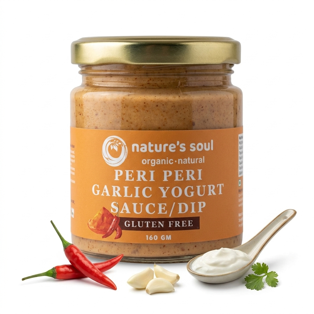 Sauce | Peri Peri Garlic Yogurt Sauce &amp; Dip -Made with A2 Milk Greek Yogurt Sauce -Gluten Free-No Preservatives - Nature&