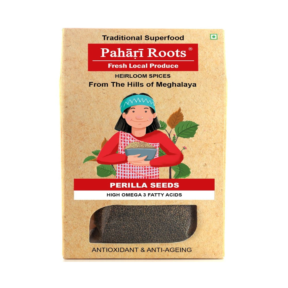Perilla Seeds - High Omega 3 Fatty Acids - Antioxidant & Anti-Ageing – Pahari Roots – 100gm