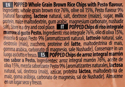 Chips | Brown Rice Pesto Chips - Gluten Free, Not Fried &amp;amp; Whole Grain - Riceup - 60gm