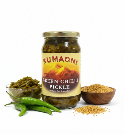 Pickle | Green Chilli  Pickle -No Artifical Colors - Kumaoni - 400gm